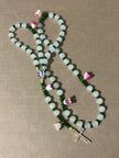 Julianna's Collection: Frosted Garden Tulip & Rhinestone Cross Rosary