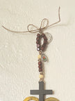 Philippians 4:13 Lion Scripture Wall Plaque with Rosary Hanger