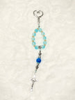 A compact accent loop equipped with a premium, large heart-shaped lobster clasp keychain closure—perfect for securely adding to your car keys, purse strap, or travel bag.